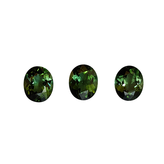 11x9mm Oval Mint Green Tourmaline Set