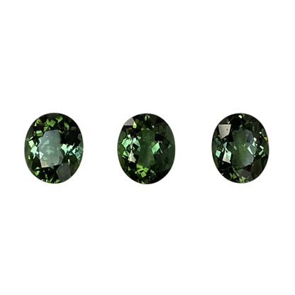 11x9mm Oval Mint Green Tourmaline Set