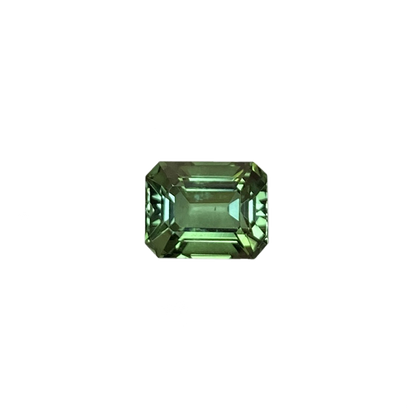 9x7mm Emerald Cut Green Tourmaline