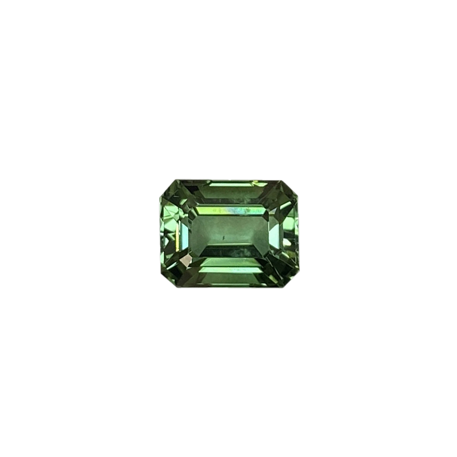 9x7mm Emerald Cut Green Tourmaline