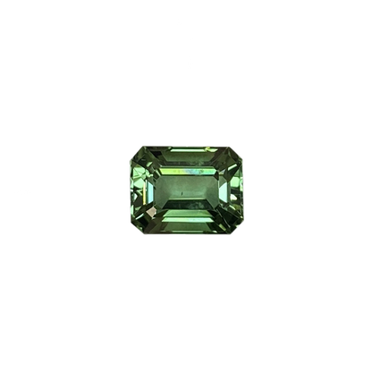 9x7mm Emerald Cut Green Tourmaline