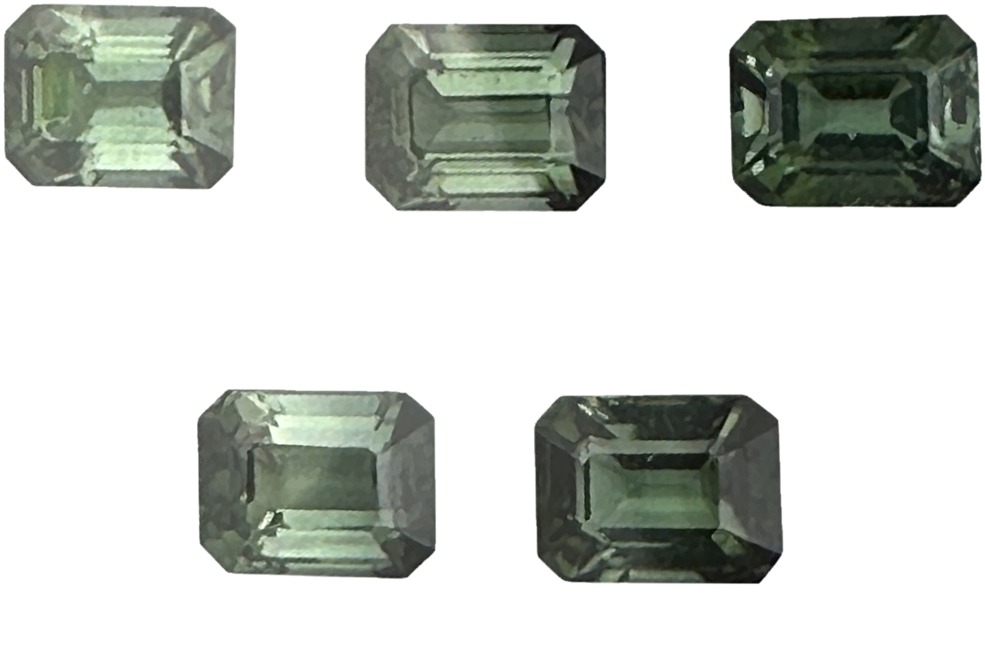 9x7mm Emerald Cut Green Tourmaline