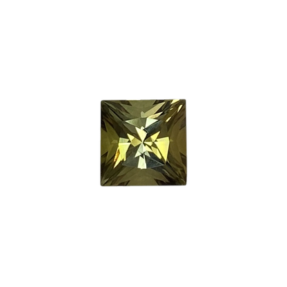 8mm Princess Cut Green Tourmaline