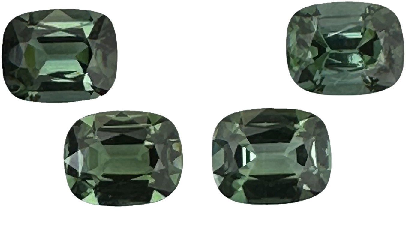 10x8mm Cushion Mint Green Tourmaline