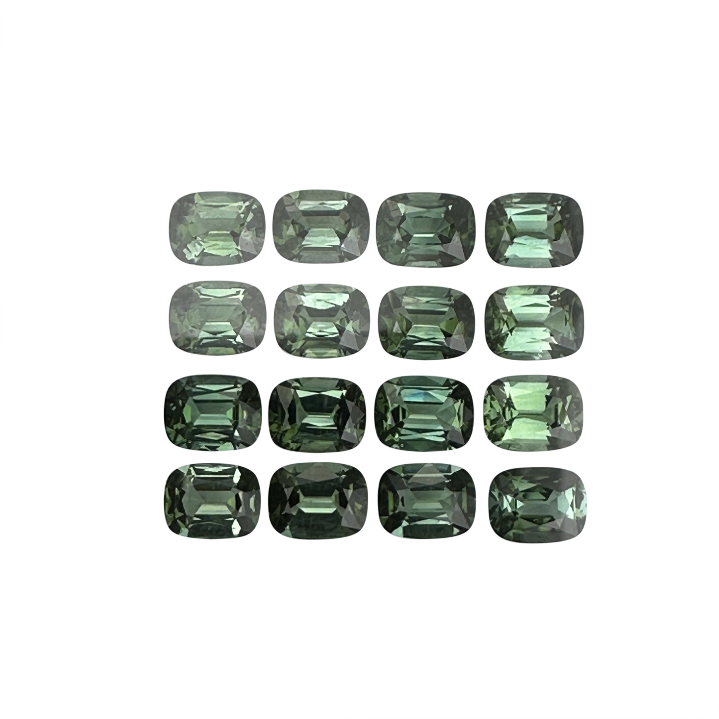9x7mm Cushion Green Tourmaline