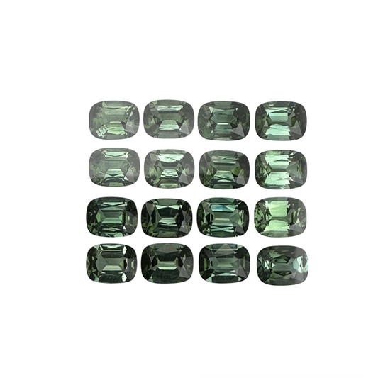 9x7mm Cushion Green Tourmaline
