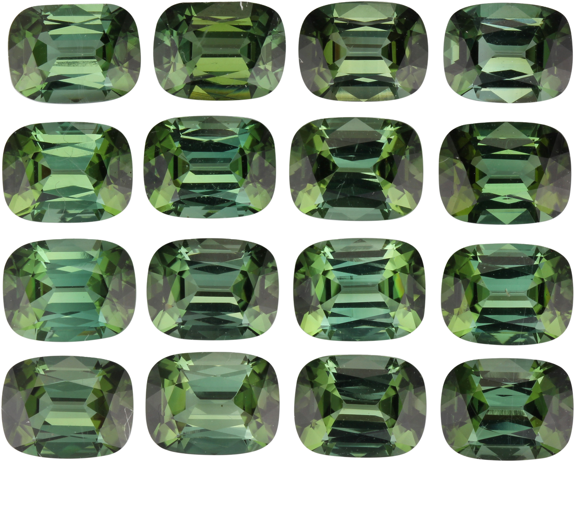 9x7mm Cushion Green Tourmaline
