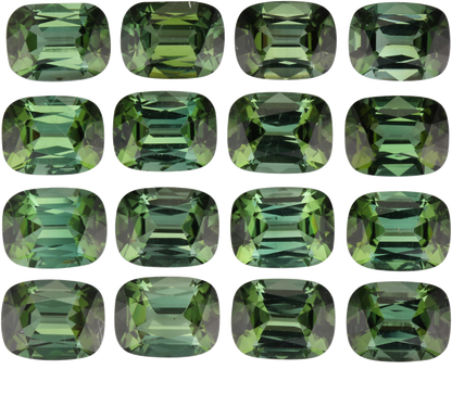 9x7mm Cushion Green Tourmaline