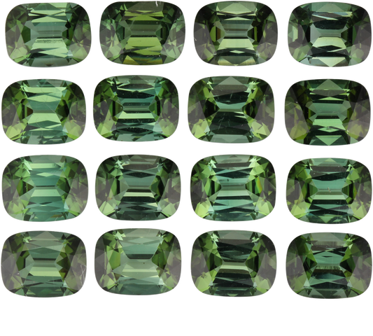 9x7mm Cushion Green Tourmaline
