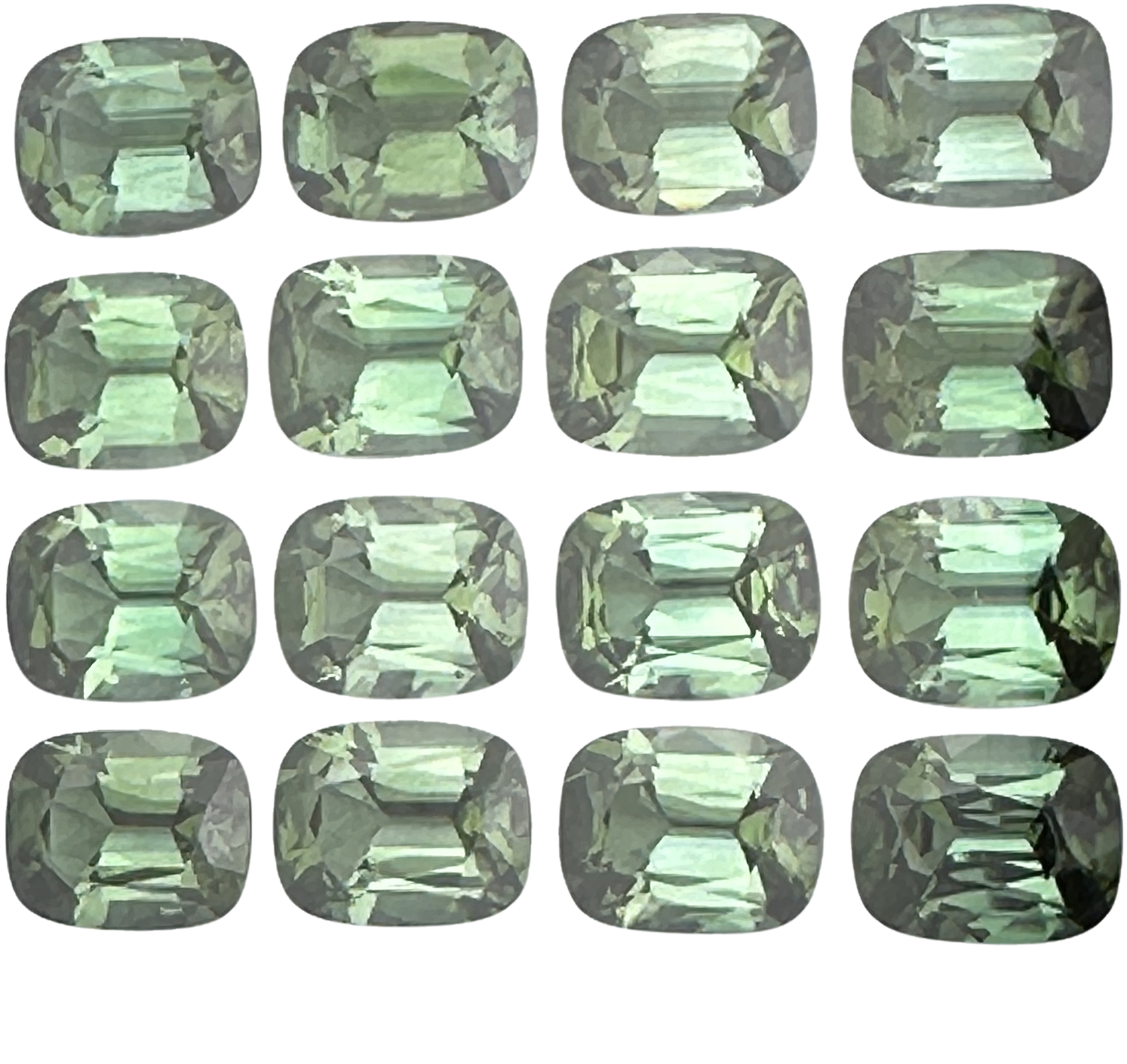 9x7mm Cushion Green Tourmaline