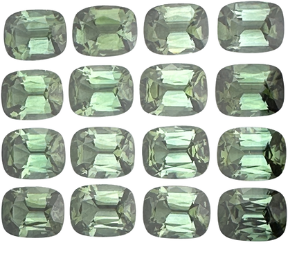 9x7mm Cushion Green Tourmaline