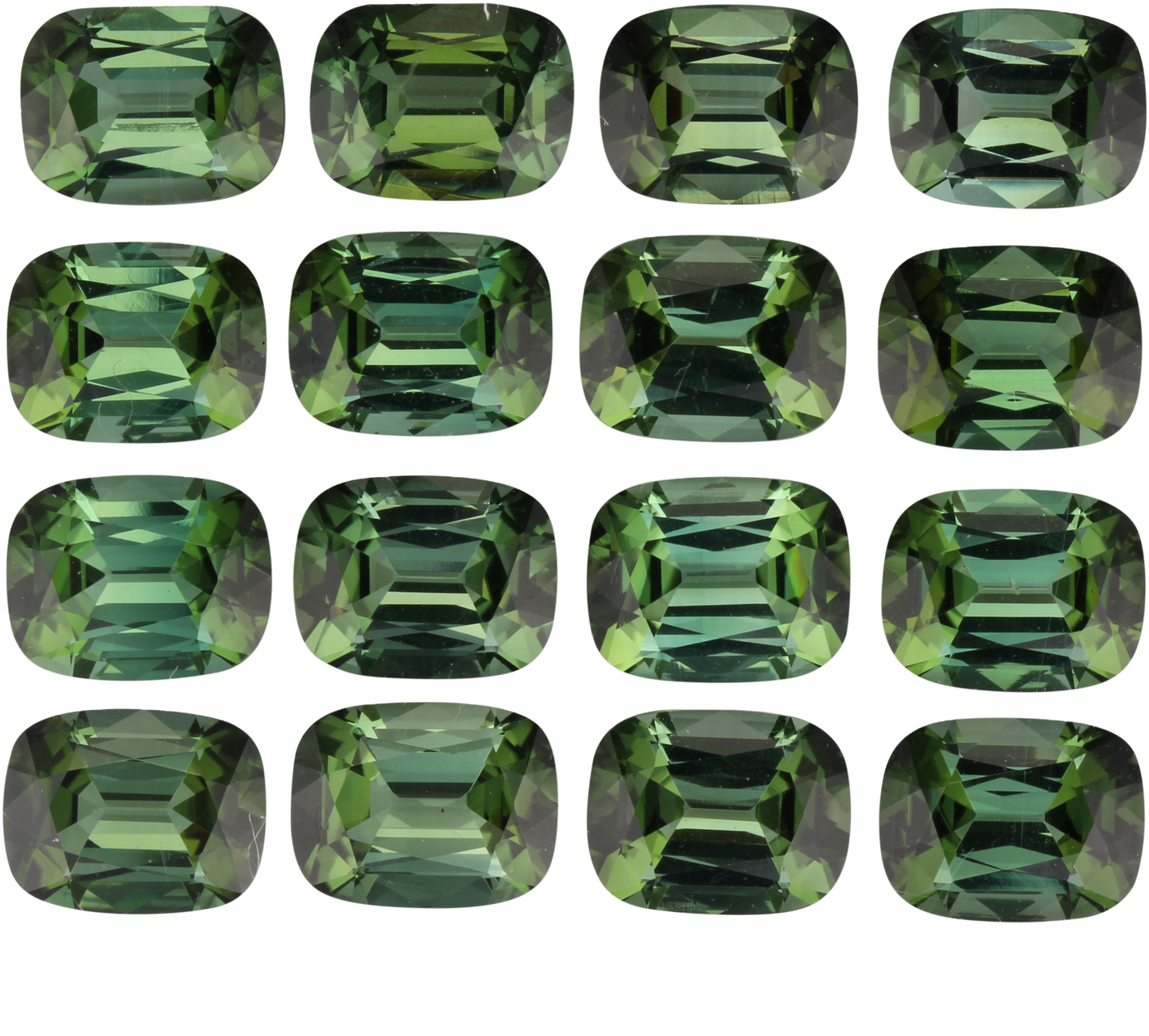 9x7mm Cushion Green Tourmaline