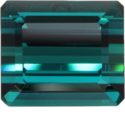 29.53ct Emerald Cut DB Color Indicolite Tourmaline Set