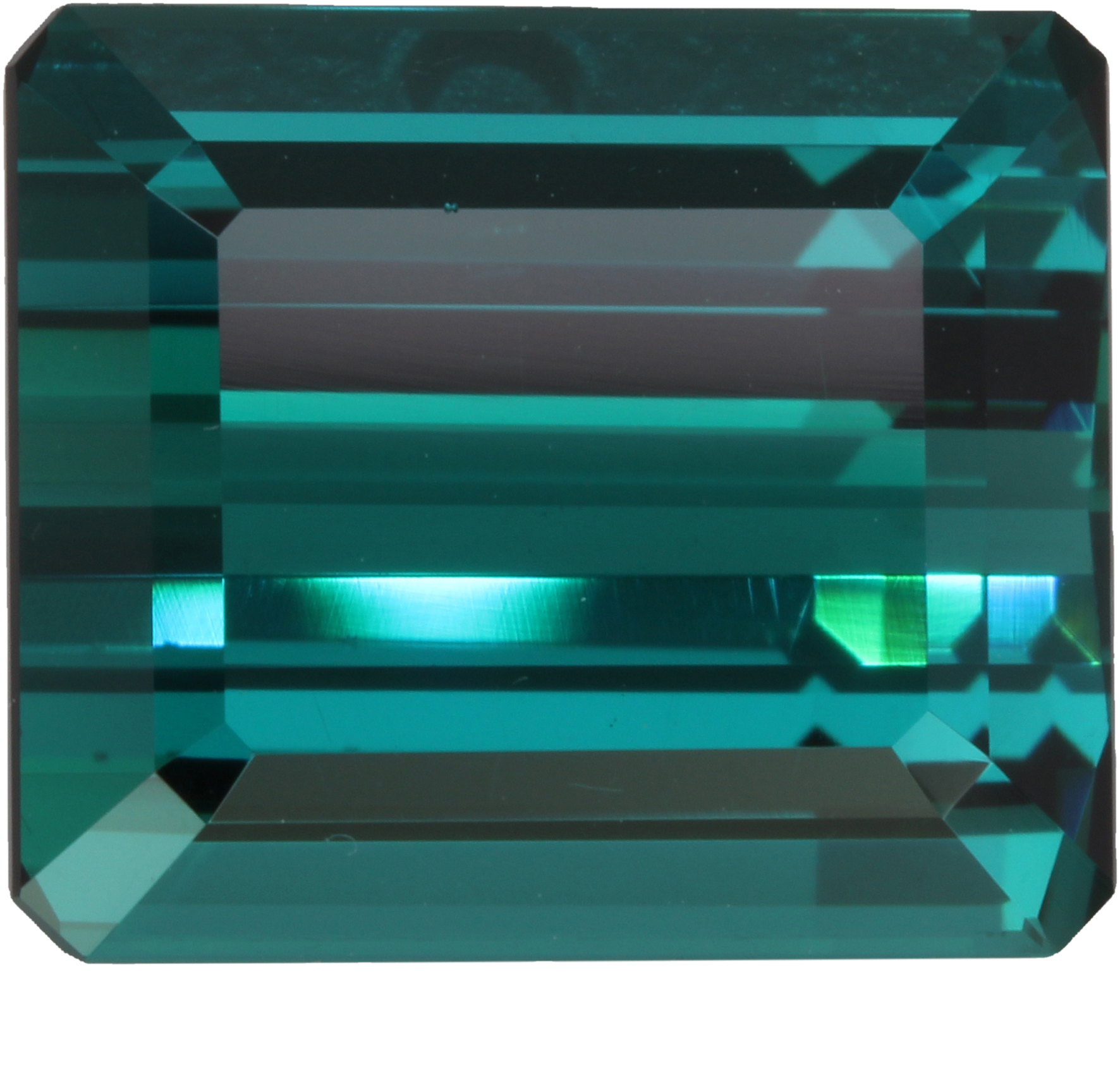 29.53ct Emerald Cut DB Color Indicolite Tourmaline Set