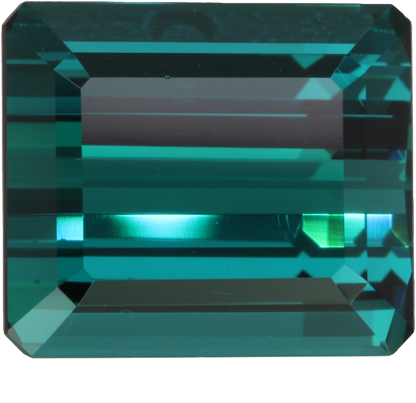 29.53ct Emerald Cut DB Color Indicolite Tourmaline Set