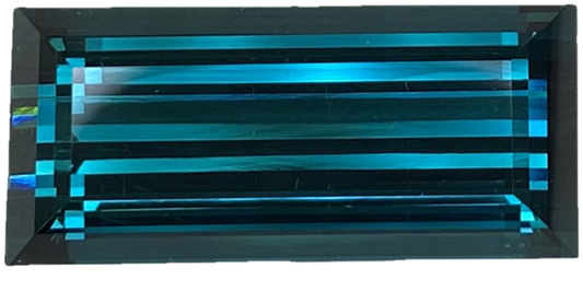 26.1ct Baguette DB Color Indicolite Tourmaline