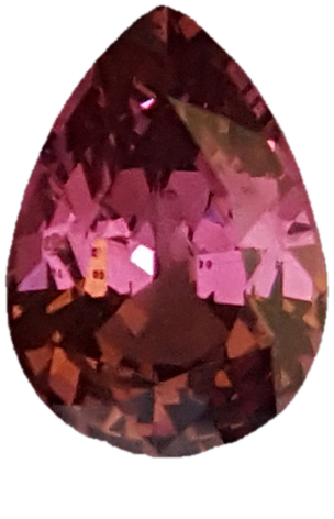 3.34ct Pear Shape Malaya Garnet