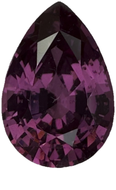 3.34ct Pear Shape Malaya Garnet