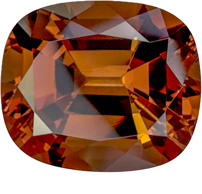 12.92ct Cushion Peach Malaya Garnet