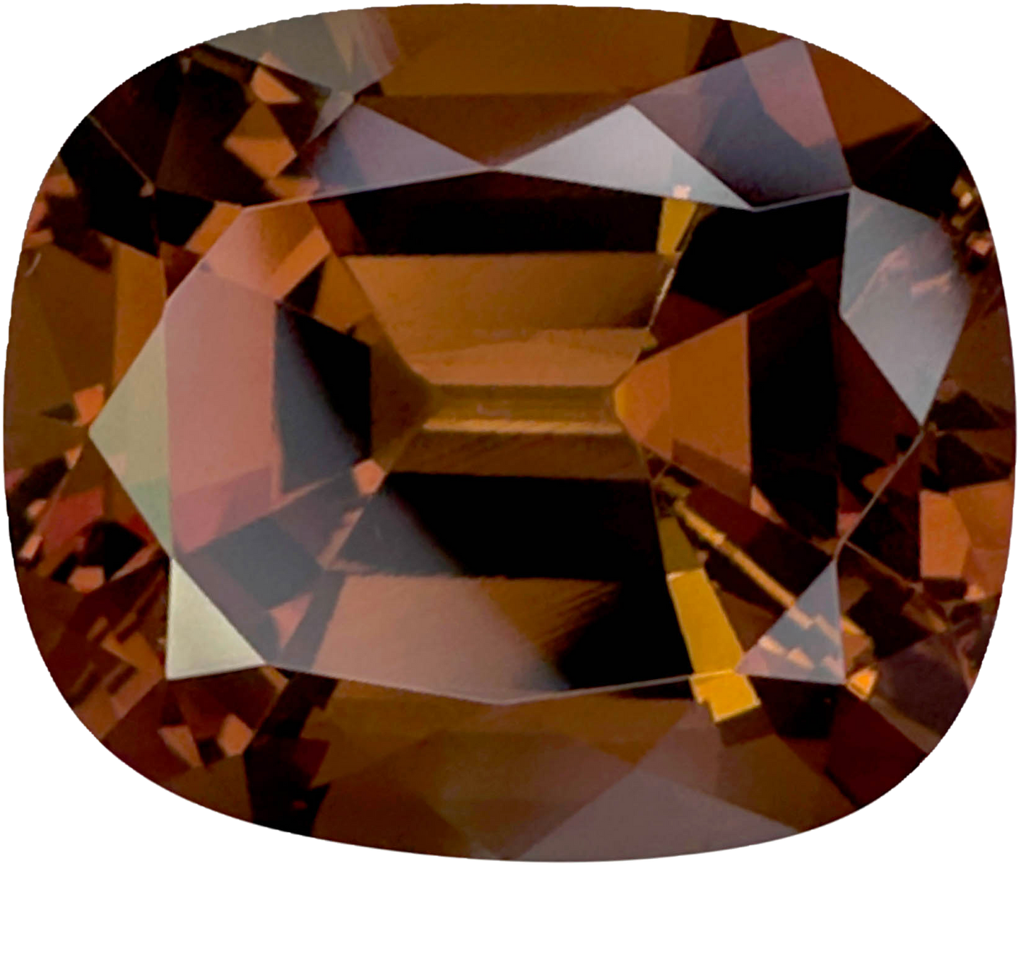 12.92ct Cushion Peach Malaya Garnet