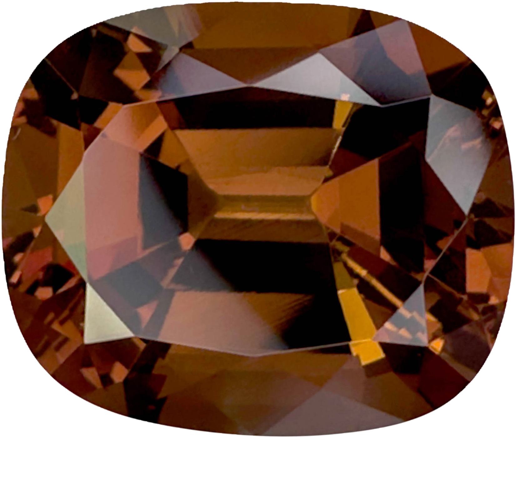 12.92ct Cushion Peach Malaya Garnet