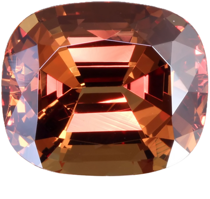 12.92ct Cushion Peach Malaya Garnet