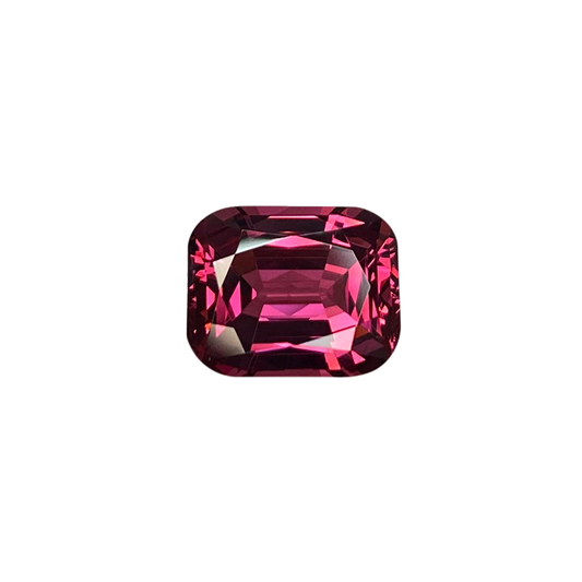 6.13ct Cushion Peach Malaya Garnet