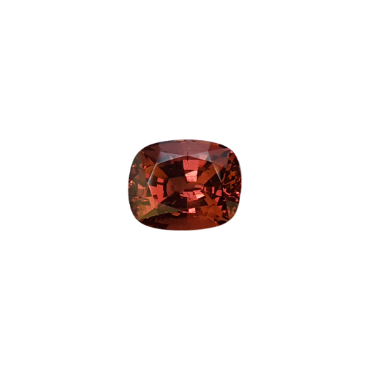 5.81ct Cushion Peach Malaya Garnet