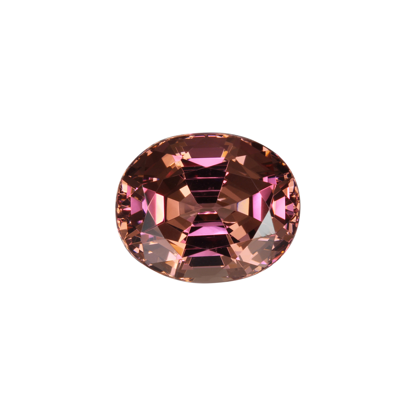 7.65ct Oval Peach Malaya Garnet