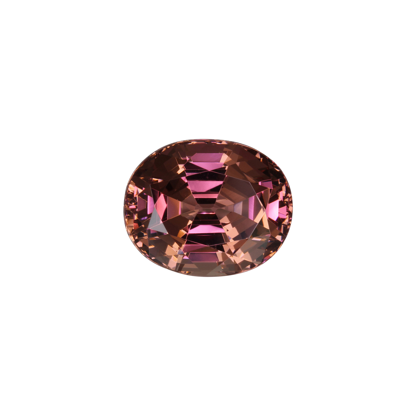 7.65ct Oval Peach Malaya Garnet