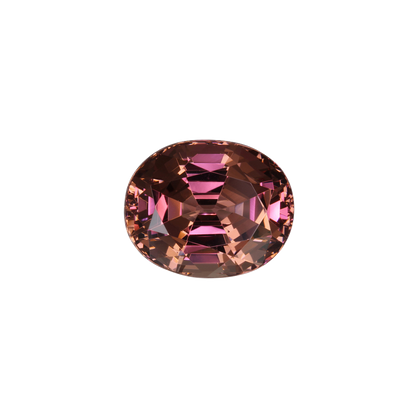 7.65ct Oval Peach Malaya Garnet