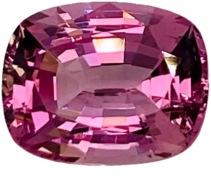 5.12ct Cushion Peach Malaya Garnet