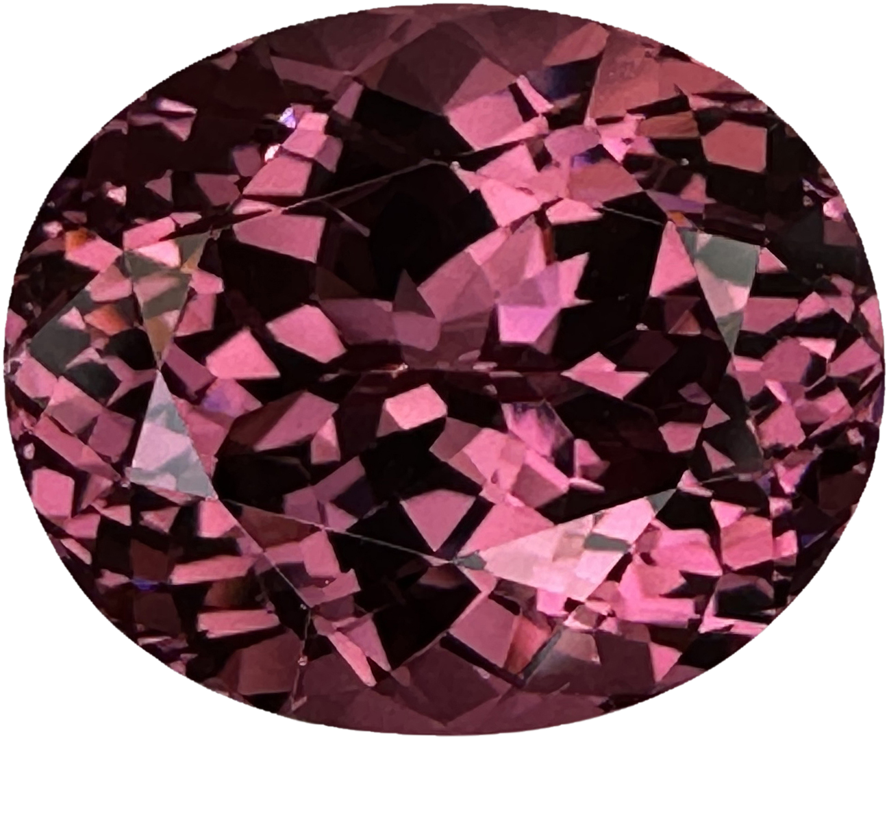12.94ct Oval Malaya Garnet