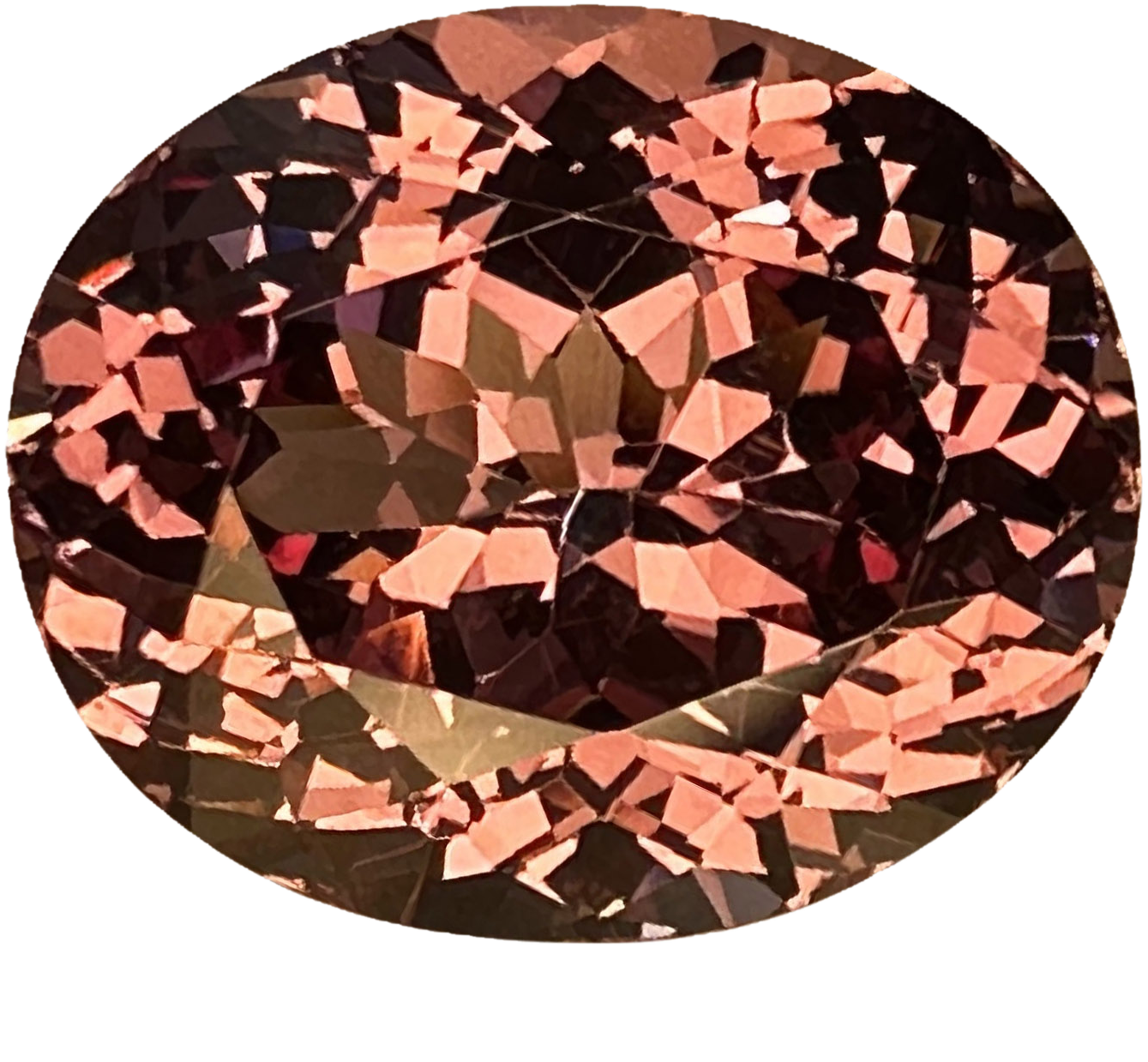 9.53ct Oval Malaya Garnet