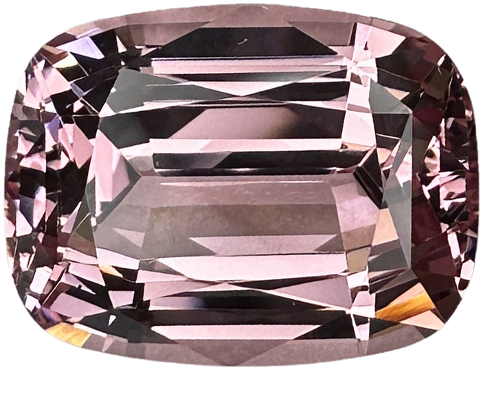 7.28ct Cushion Peach Malaya Garnet