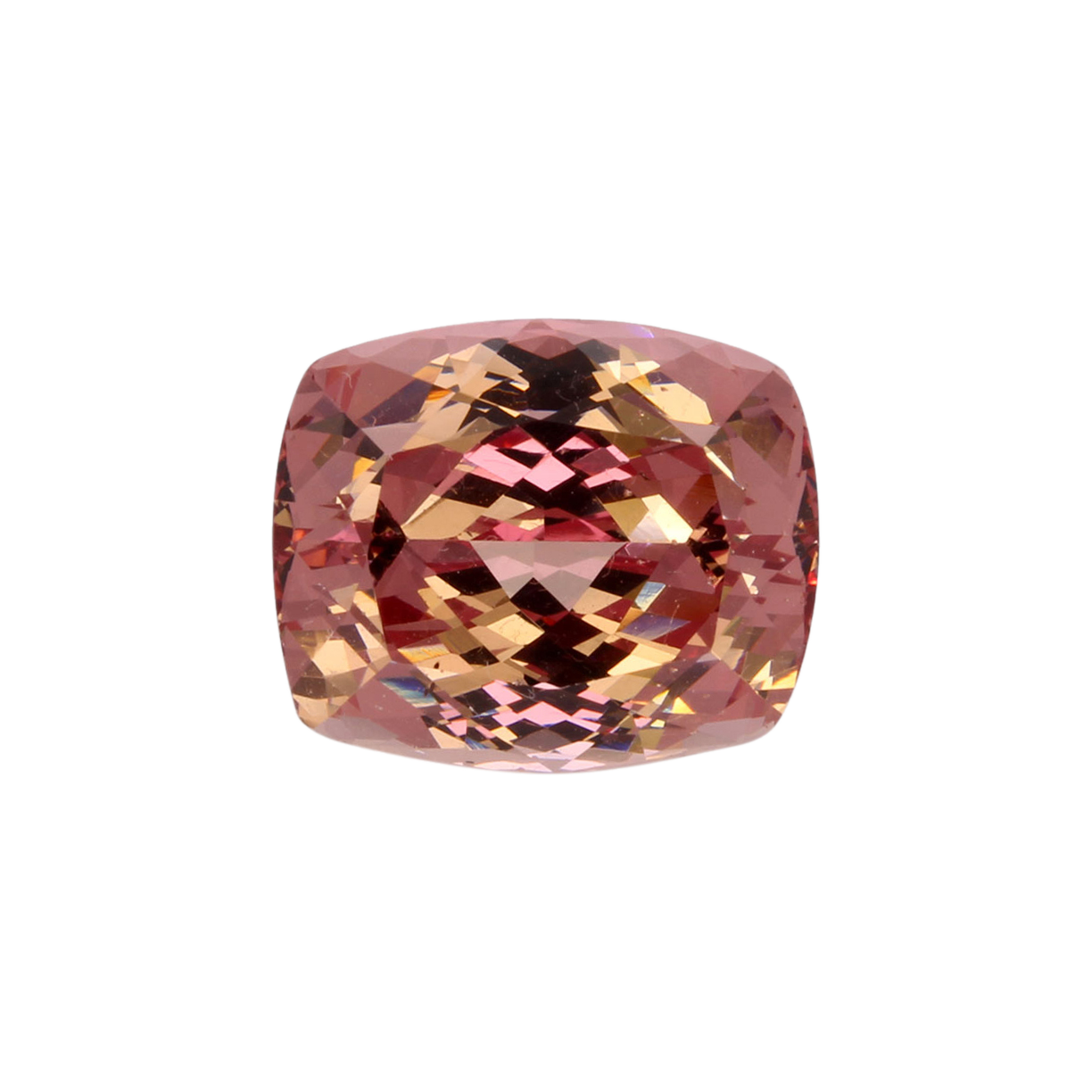 8.12ct Cushion Peach Malaya Garnet