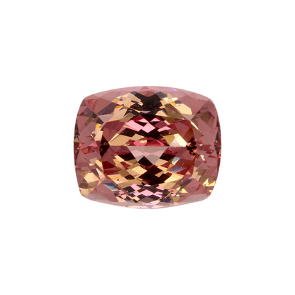8.12ct Cushion Peach Malaya Garnet