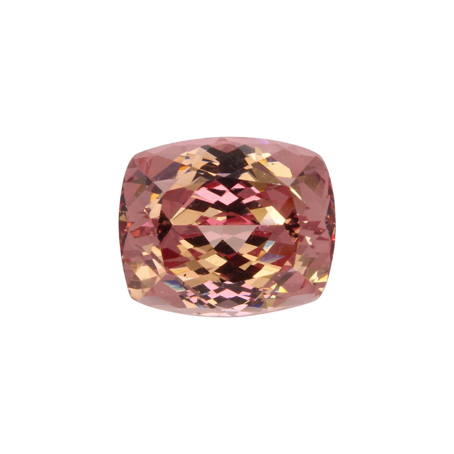 8.12ct Cushion Peach Malaya Garnet