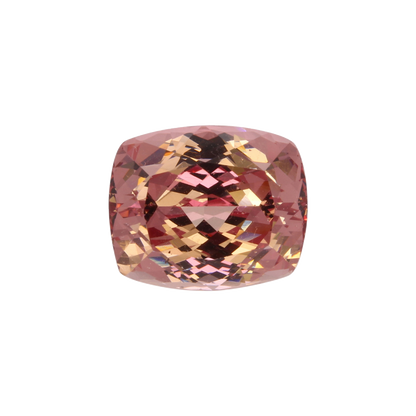 8.12ct Cushion Peach Malaya Garnet