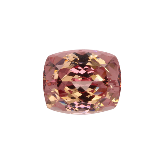 8.12ct Cushion Peach Malaya Garnet