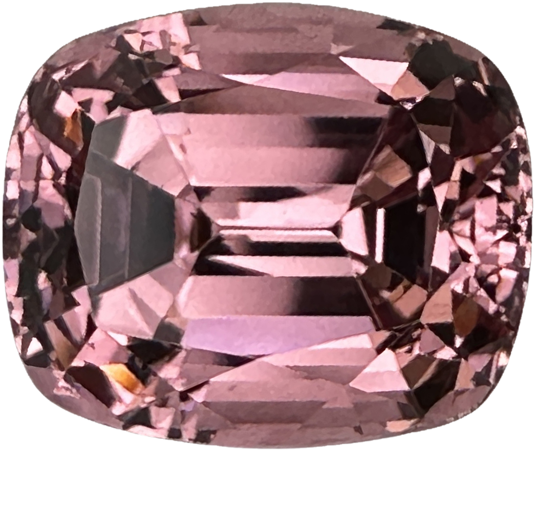 8.12ct Cushion Peach Malaya Garnet