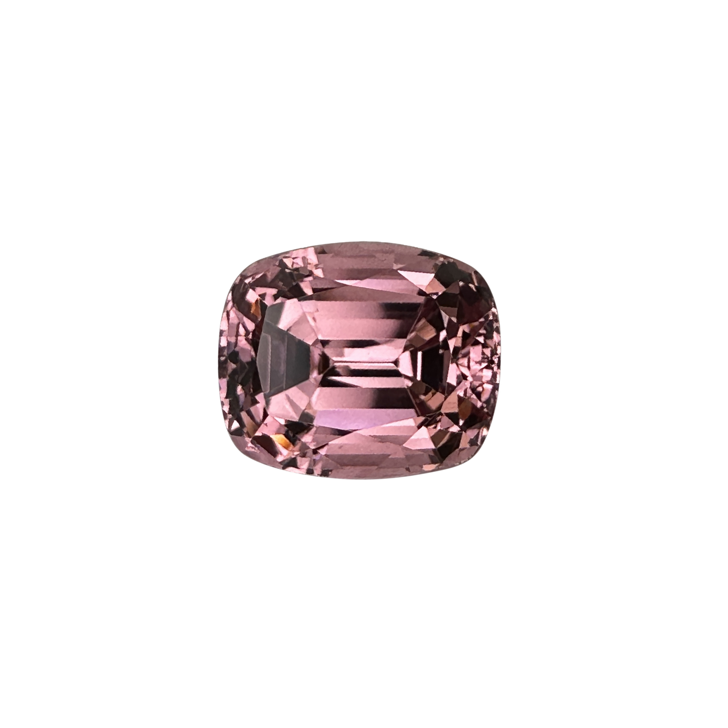 8.12ct Cushion Peach Malaya Garnet