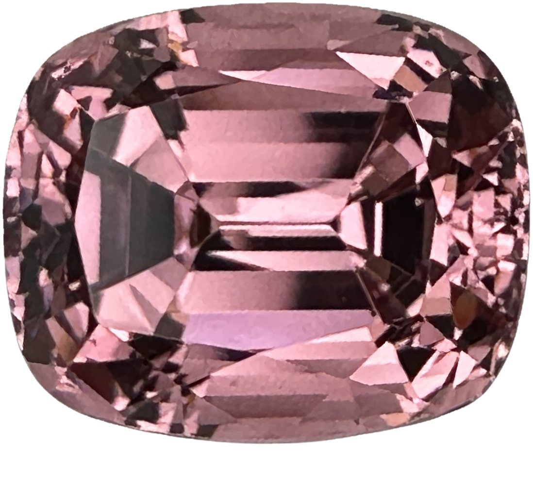 8.12ct Cushion Peach Malaya Garnet