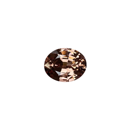 4ct Oval Peach Malaya Garnet