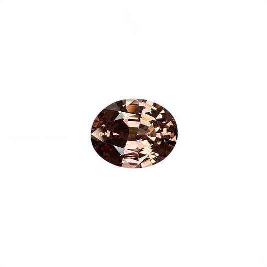 4ct Oval Peach Malaya Garnet