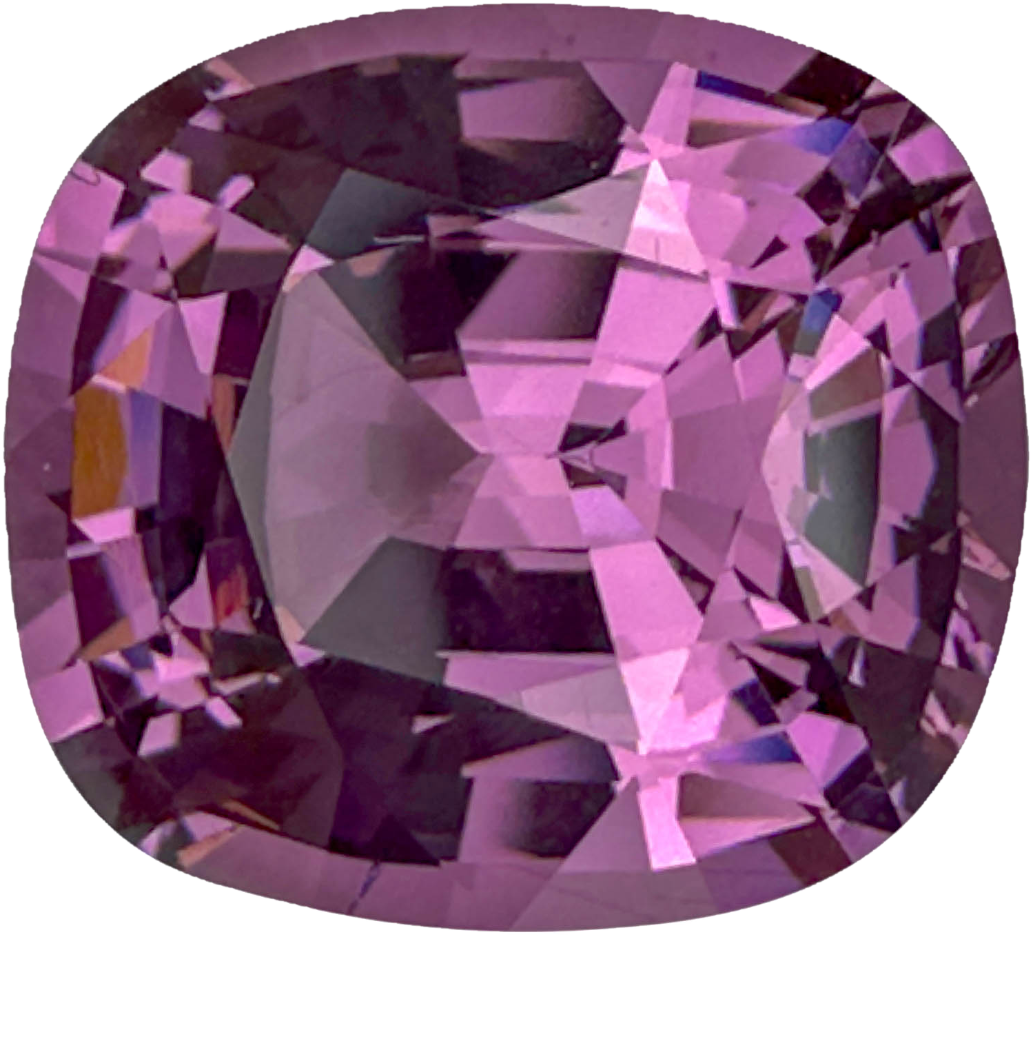 5.29ct Cushion Light Pink Malaya Garnet