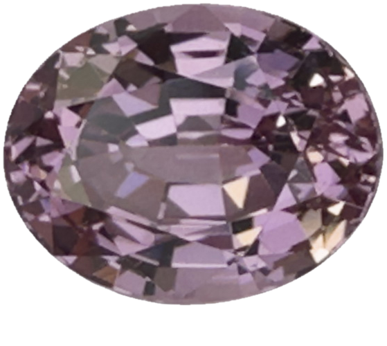 11.1x8.8mm Oval Light Peach Malaya Garnet
