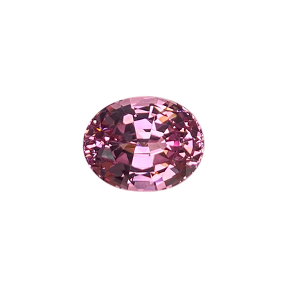 11.1x8.8mm Oval Light Peach Malaya Garnet