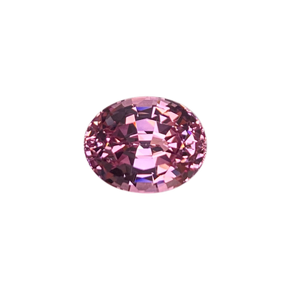 11.1x8.8mm Oval Light Peach Malaya Garnet