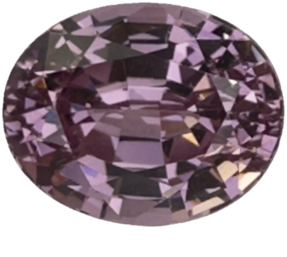 11.1x8.8mm Oval Light Peach Malaya Garnet